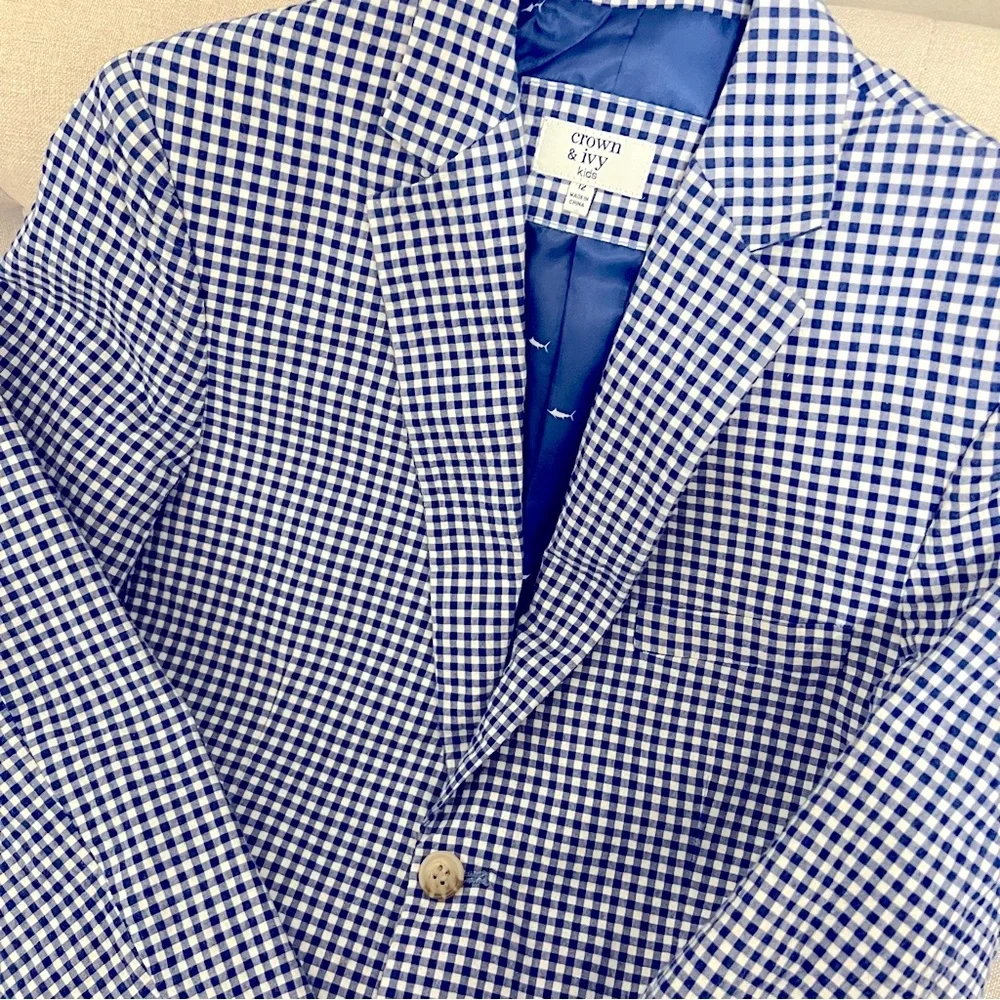 🖤CROWN & IVY GINGHAM BLAZER - Picture 5 of 9